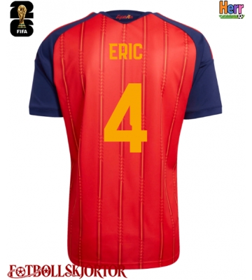 Spanien Eric Garcia #4 Hemmatröja VM 2026 Kortärmad